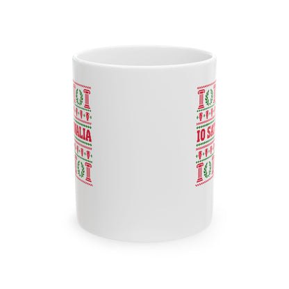 Io Saturnalia Ugly Sweater Ceramic Mug, (11oz, 15oz)
