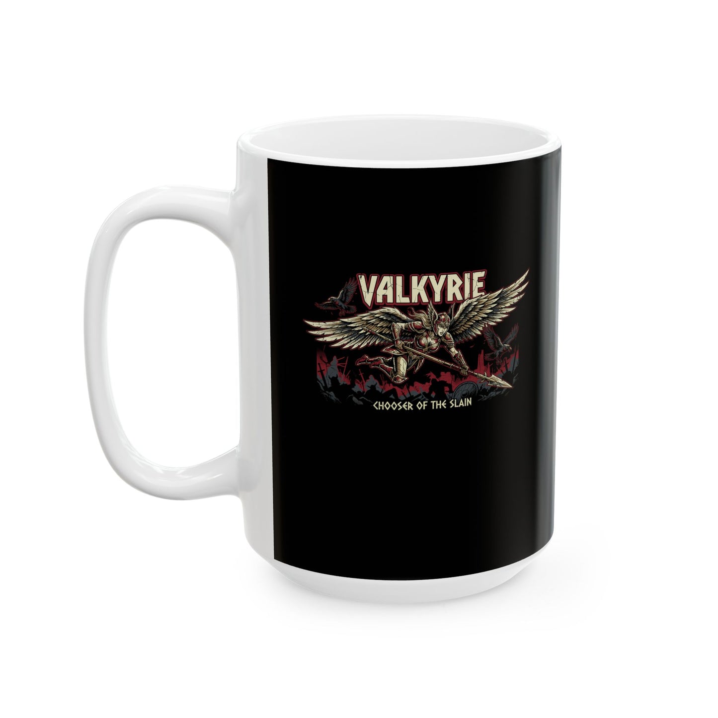 Valkyrie Chooser of the Slain Ceramic Mug, (11oz, 15oz)