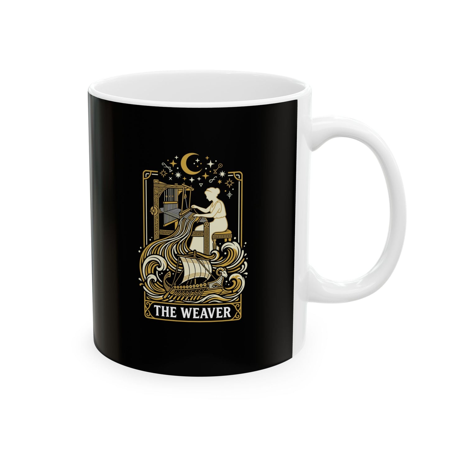 Penelope the Weaver Tarot Ceramic Mug, (11oz, 15oz)