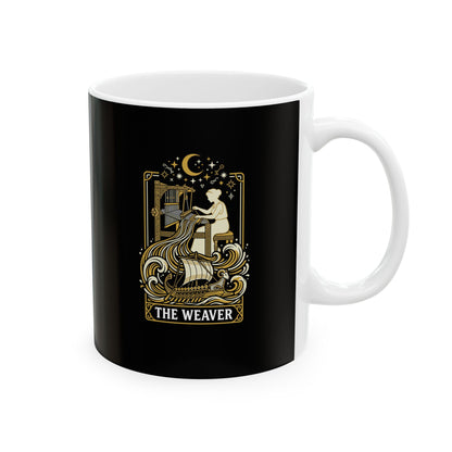 Penelope the Weaver Tarot Ceramic Mug, (11oz, 15oz)