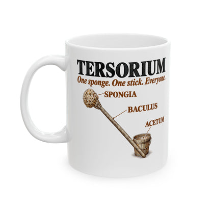 Latrine Sponge Tersorium Ceramic Mug, (11oz, 15oz)