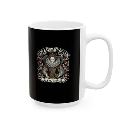Queen Elizabeth I Heart & Stomach of King Ceramic Mug, (11oz, 15oz)