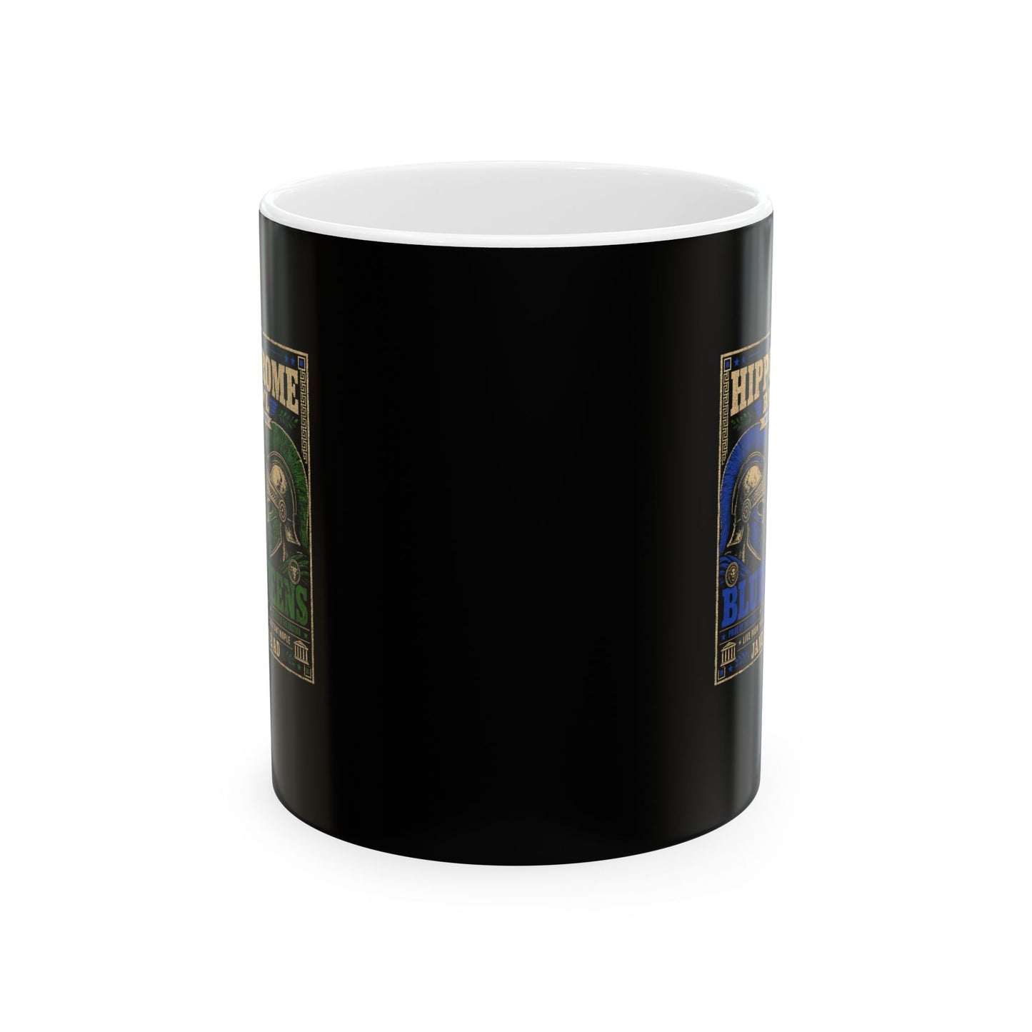 Nika Riots Blues vs Greens  Ceramic Mug, (11oz, 15oz)