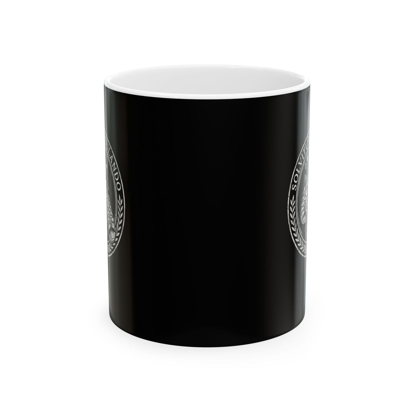 Solvitur Ambulando Saint Augustine Quote Solved by Walking Ceramic Mug, (11oz, 15oz)