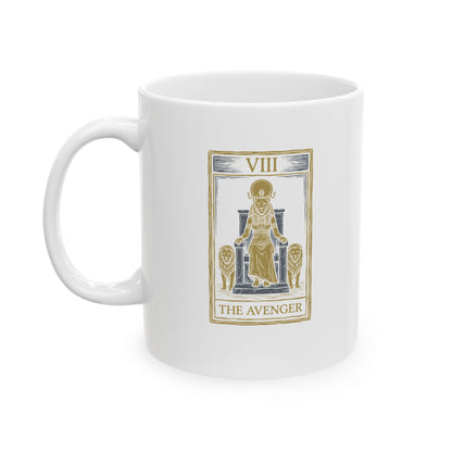 Sekhmet Avenger Tarot Ceramic Mug, (11oz, 15oz)