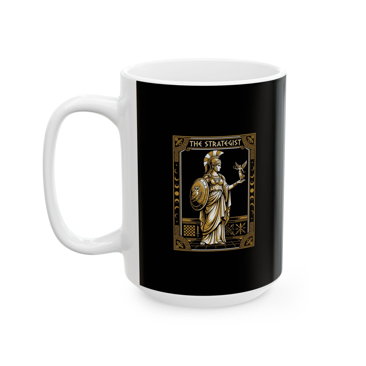 Athena Strategist Tarot Ceramic Mug, (11oz, 15oz)