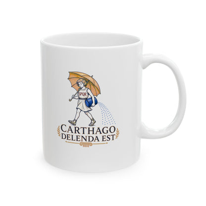 Carthago Delenda Est Morton's Salt Girl Ceramic Mug, (11oz, 15oz)