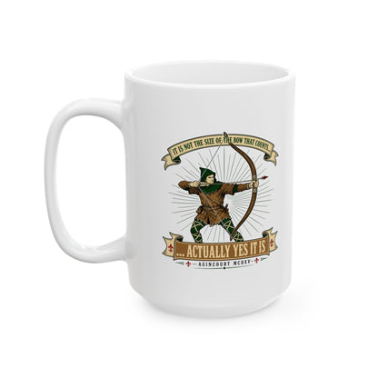 Size of the Bow Agincourt Ceramic Mug, (11oz, 15oz)