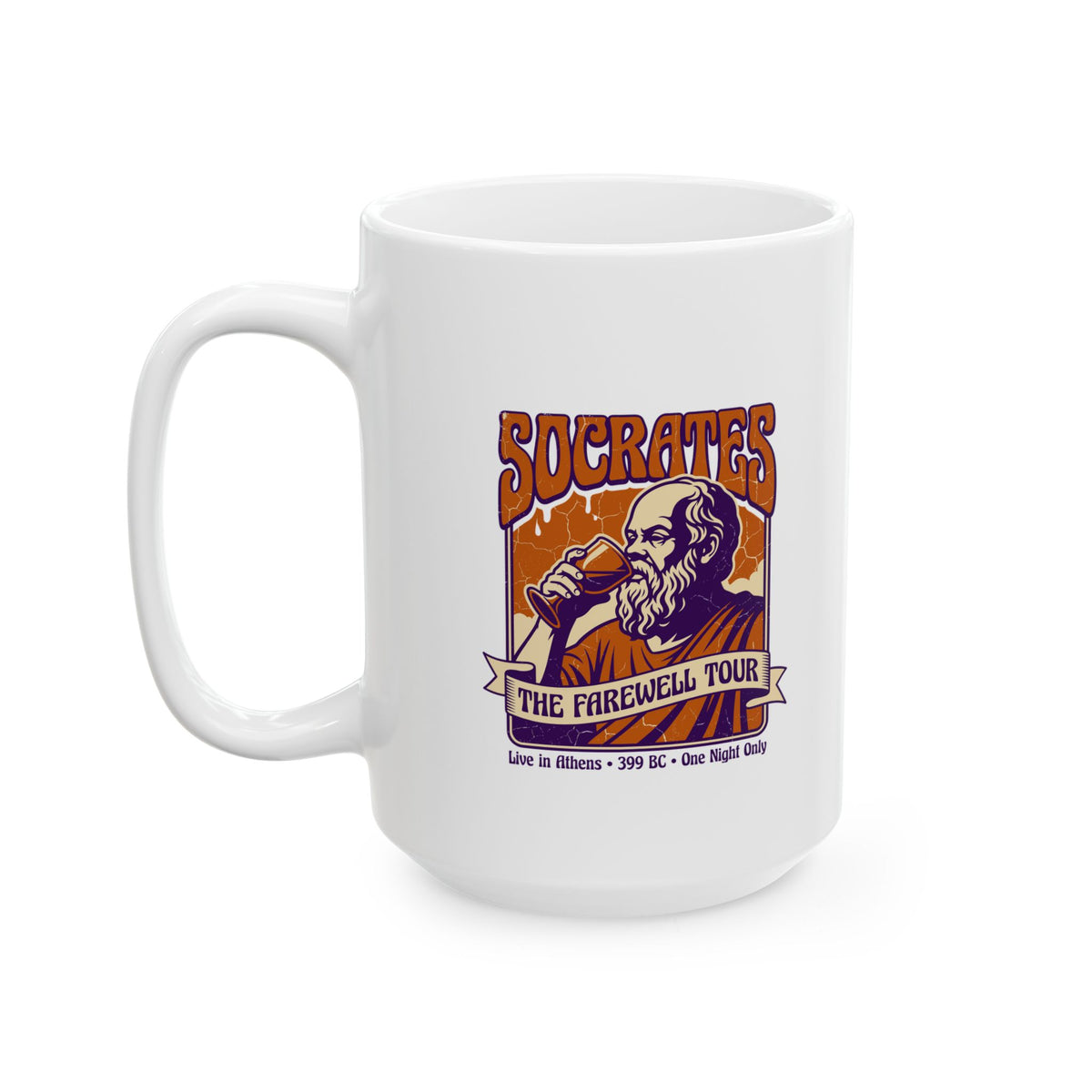 Socrates Farewell Tour Ceramic Mug, (11oz, 15oz)
