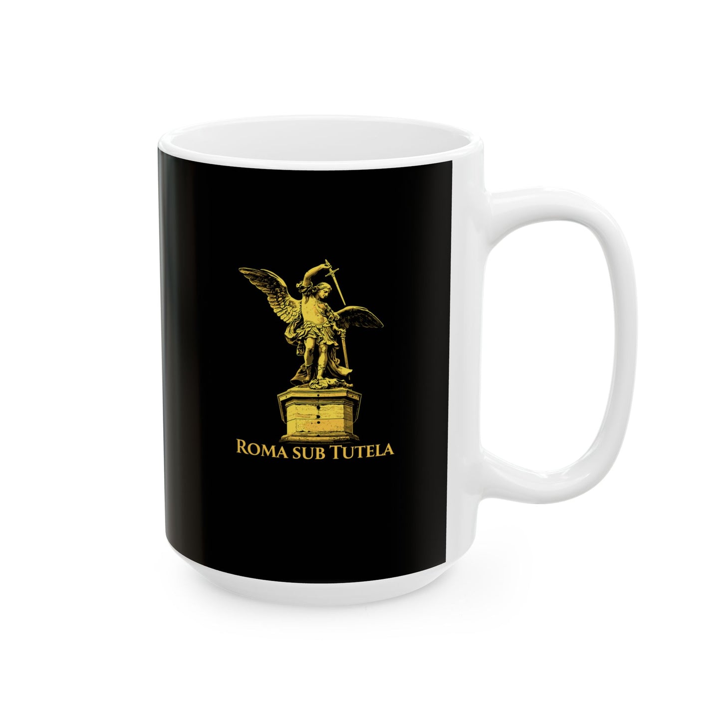 Archangel Michael Roma Sub Tutela Ceramic Mug, (11oz, 15oz)