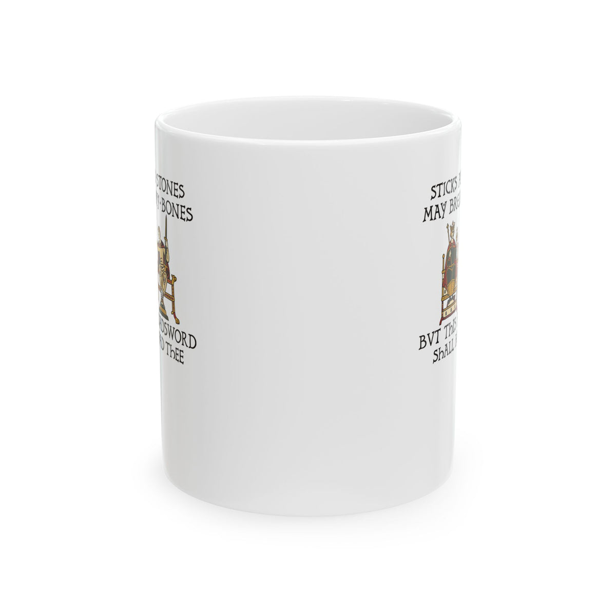 Sticks and Stones Medieval Tapestry Ceramic Mug, (11oz, 15oz)
