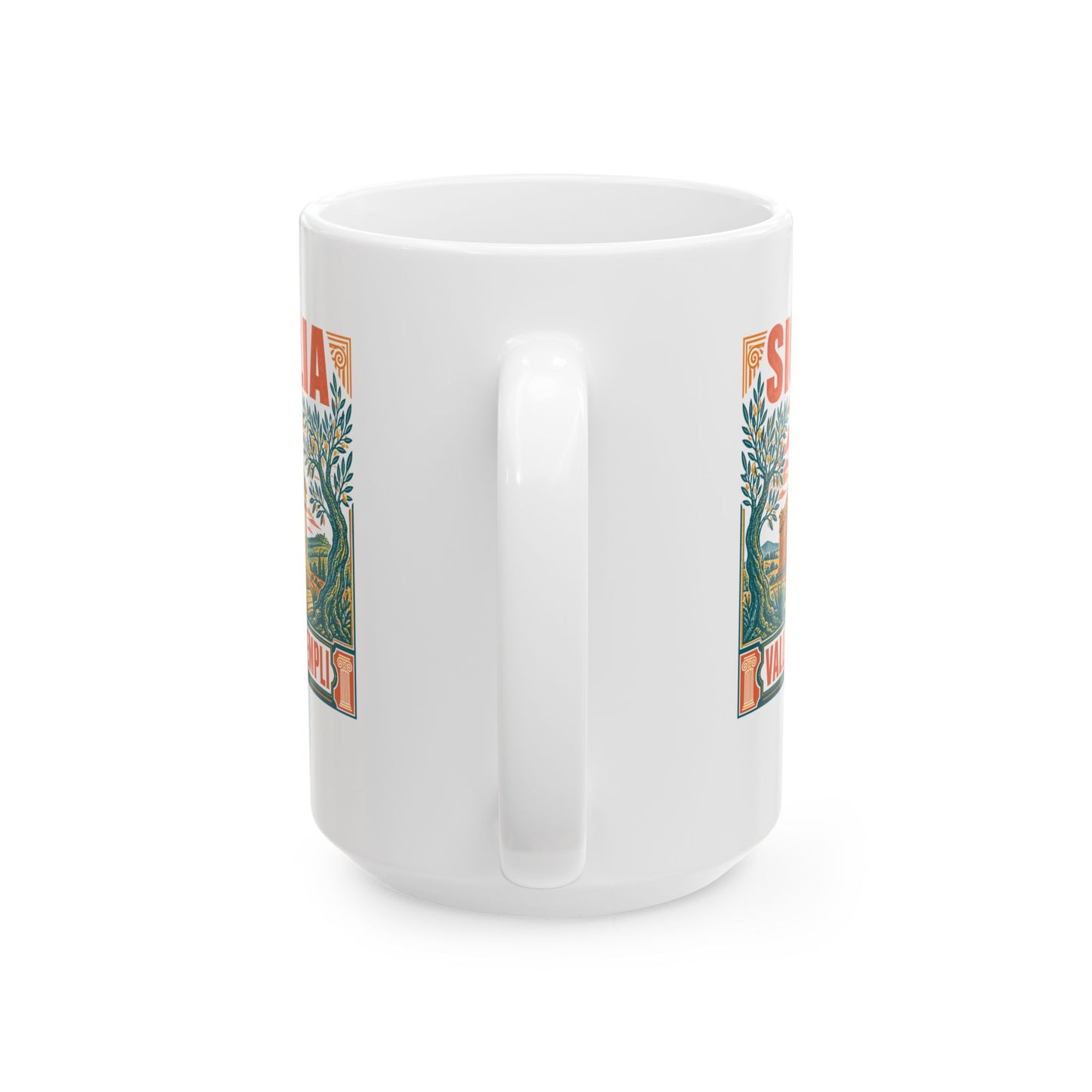 Agrigento Valley of the Greek Temples Ceramic Mug, (11oz, 15oz)