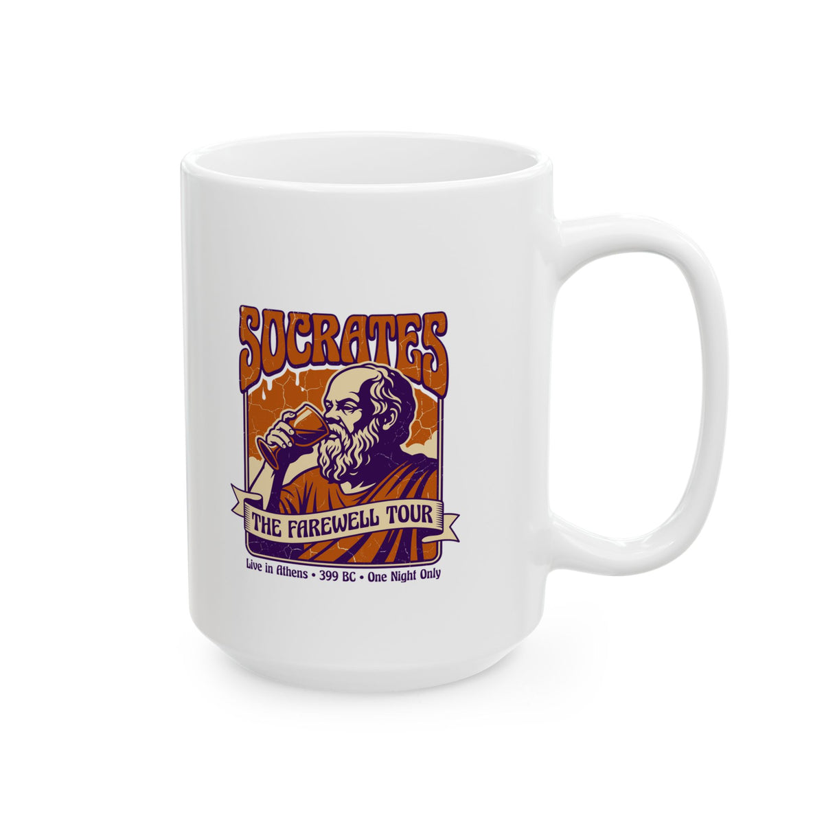 Socrates Farewell Tour Ceramic Mug, (11oz, 15oz)