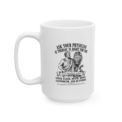 Doctor Galen Theriac Ad Ceramic Mug, (11oz, 15oz)