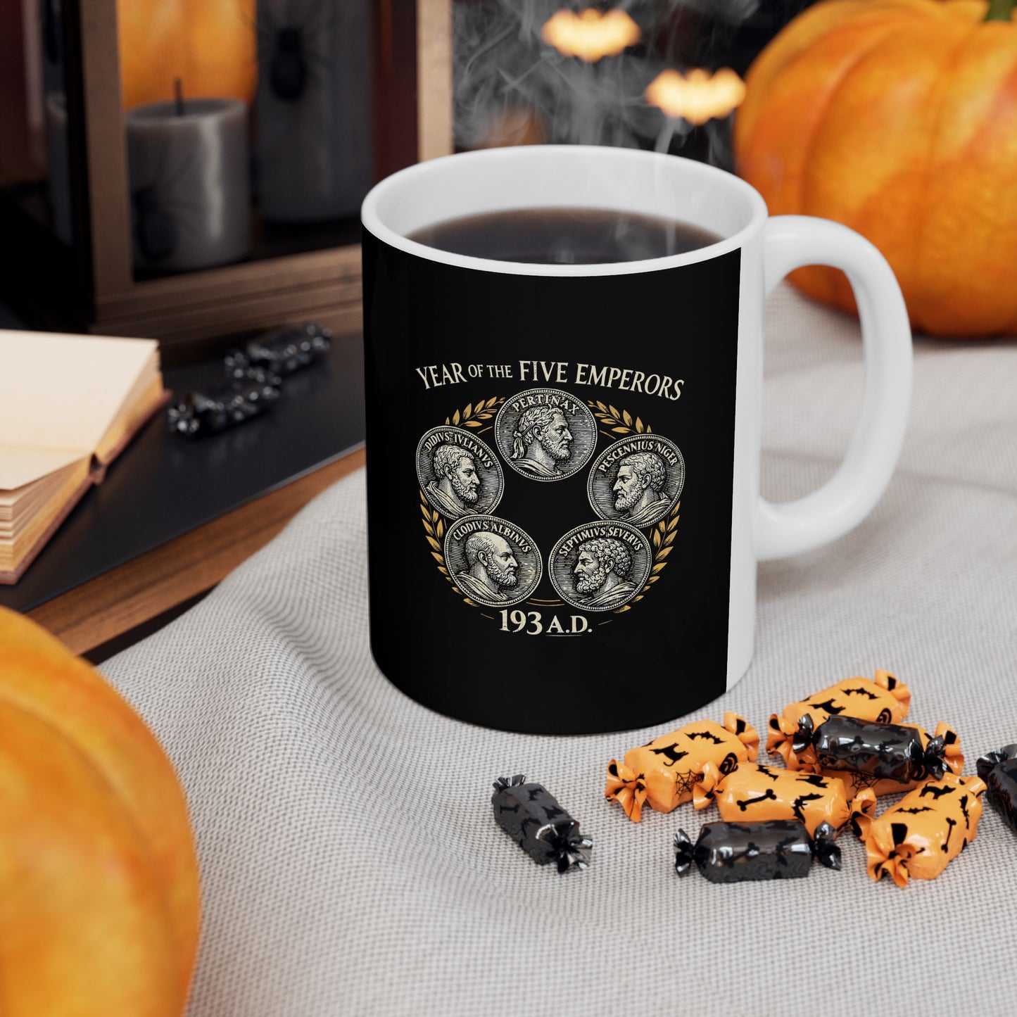 Year of the 5 Emperors Septimus Severus  Ceramic Mug, (11oz, 15oz)