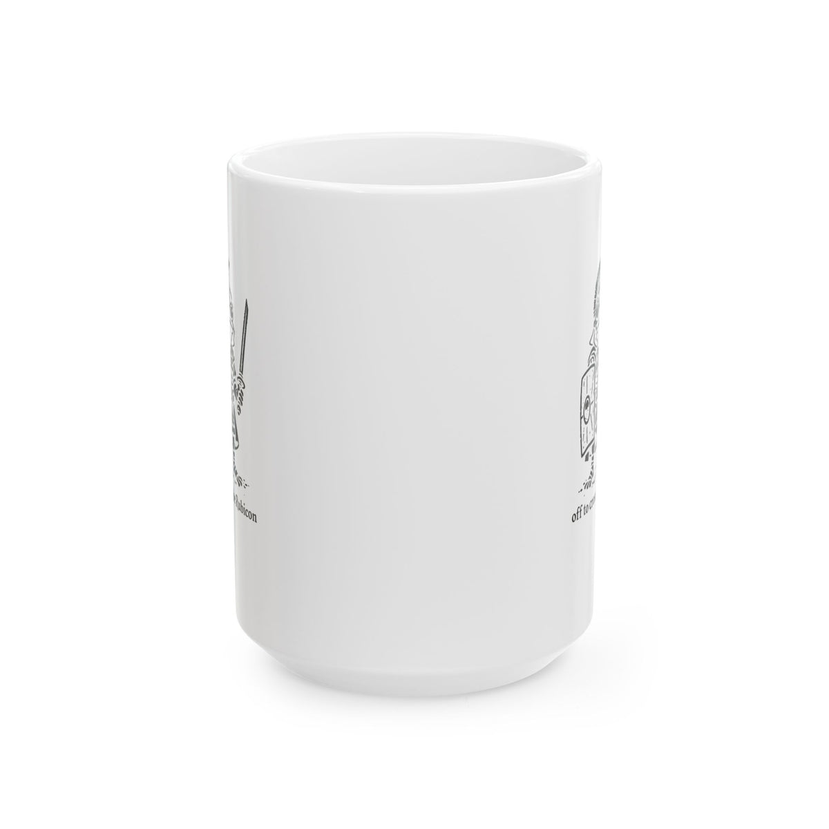 Centurian Frog Off to Cross the Rubicon Ceramic Mug, (11oz, 15oz)