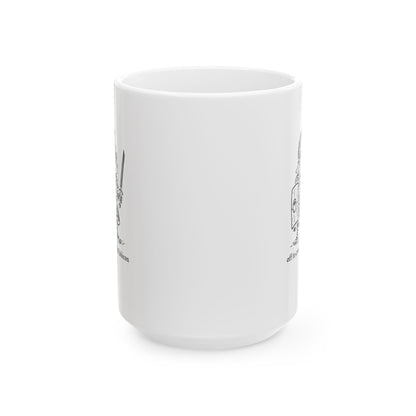 Centurian Frog Off to Cross the Rubicon Ceramic Mug, (11oz, 15oz)