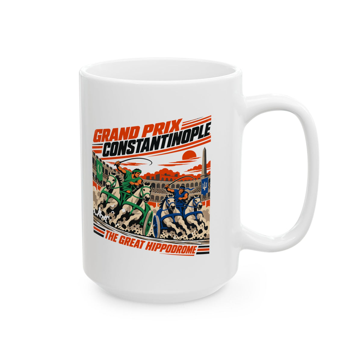 Grand Prix Constantinople Chariot Race Ceramic Mug, (11oz, 15oz)