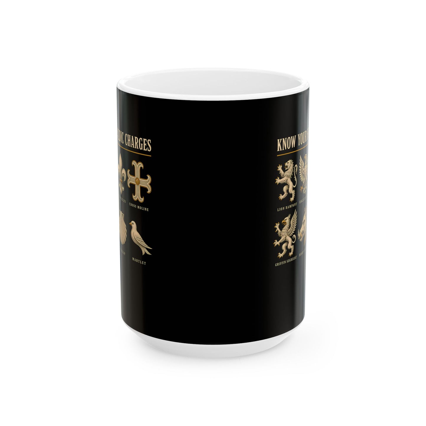 Know Your Heraldic Charges Ceramic Mug, (11oz, 15oz)