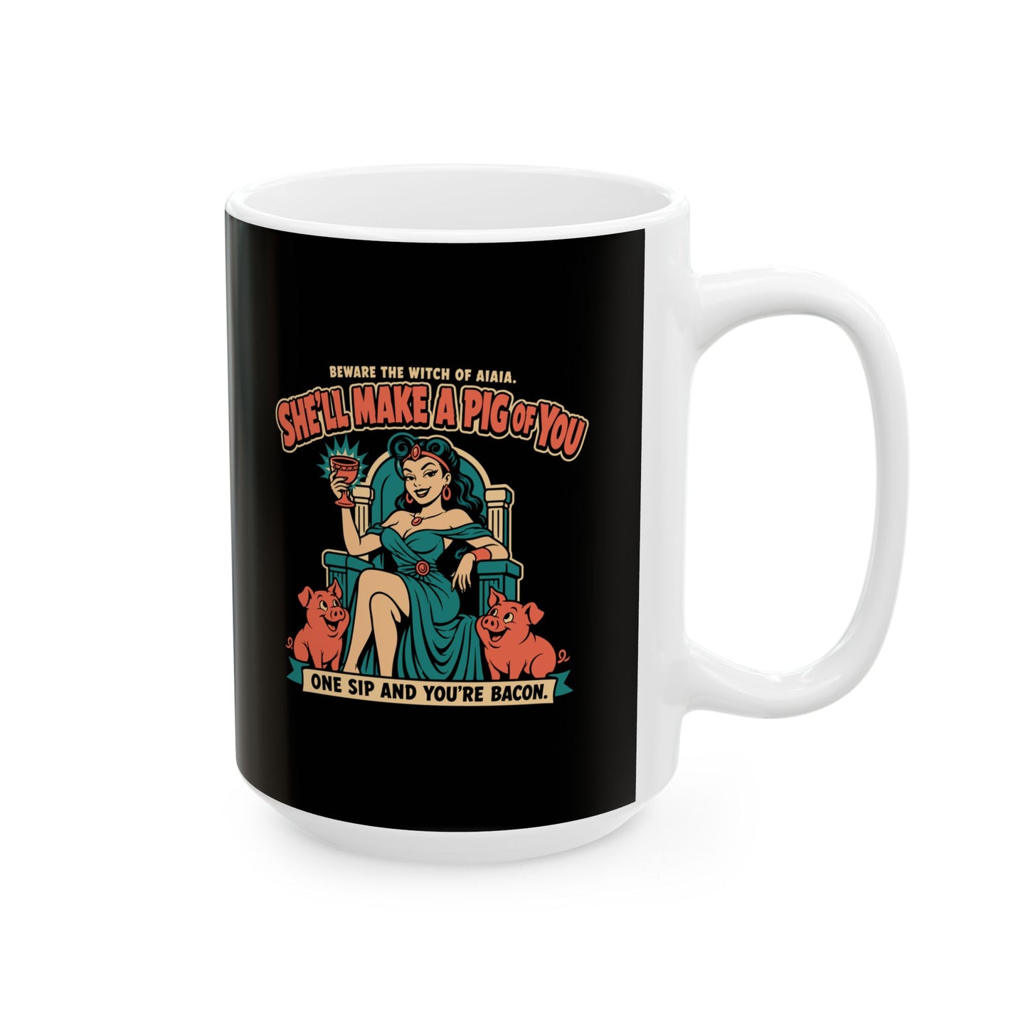 Circe's Pig Potion B Movie Ceramic Mug, (11oz, 15oz)