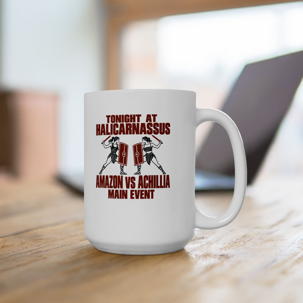 Amazon vs Achillia Main Event Ceramic Mug, (11oz, 15oz)