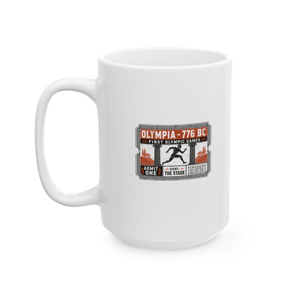 First Greek Olympics Ticket Ceramic Mug, (11oz, 15oz)