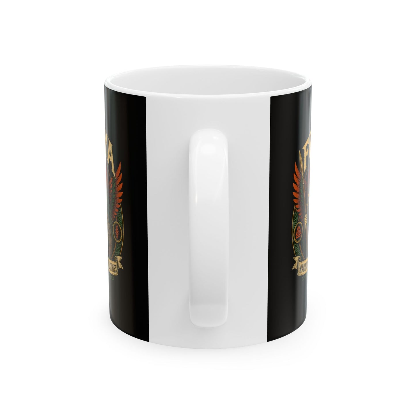 Freya Warrior Queen of the Valkyries Ceramic Mug, (11oz, 15oz)