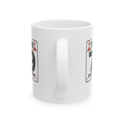 Pompeii Fun Run Race Bib Ceramic Mug, (11oz, 15oz)