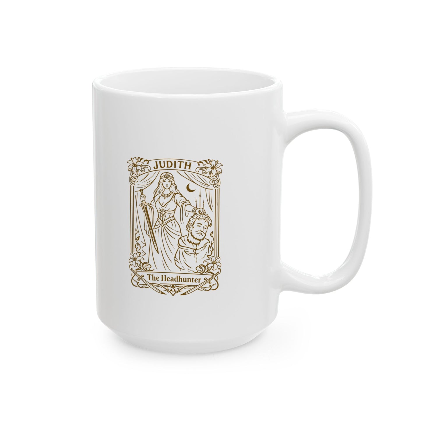 Judith & Holofernes Tarot Style Ceramic Mug, (11oz, 15oz)