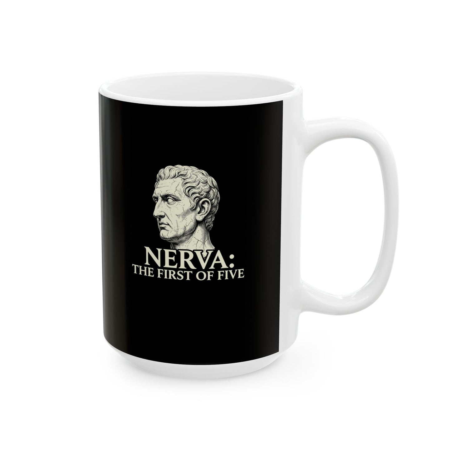 Nerva First of 5 Good Emperors Ceramic Mug, (11oz, 15oz)