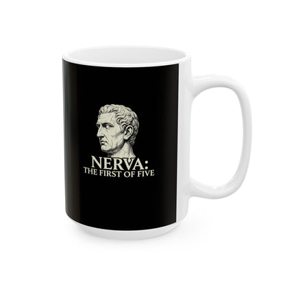 Nerva First of 5 Good Emperors Ceramic Mug, (11oz, 15oz)