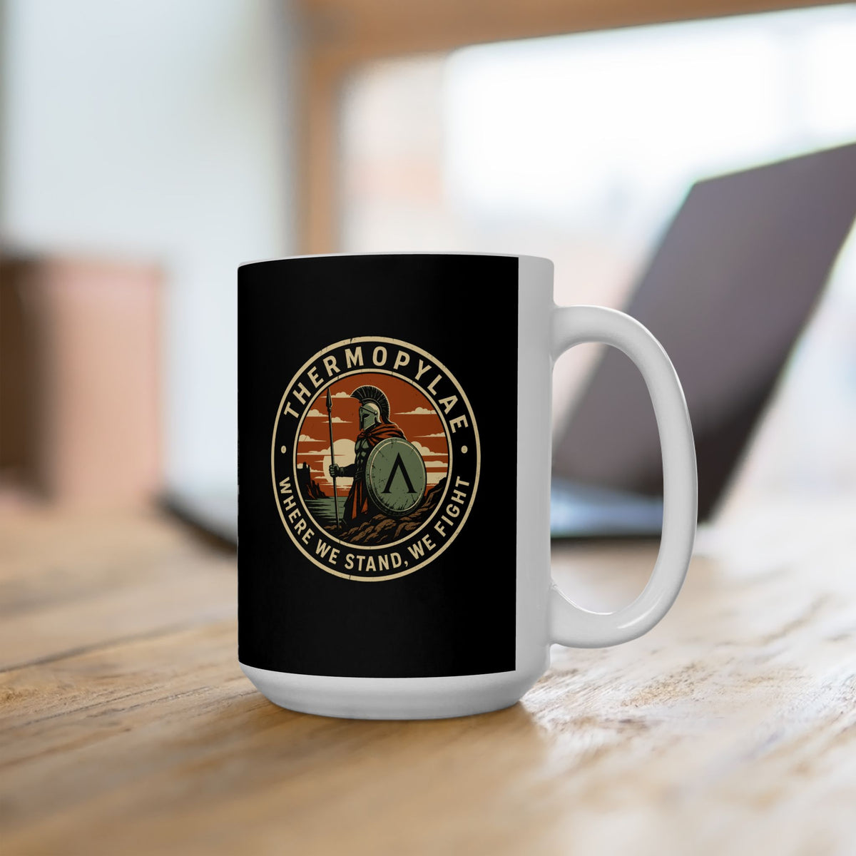Thermopylae Stand and Fight Ceramic Mug, (11oz, 15oz)