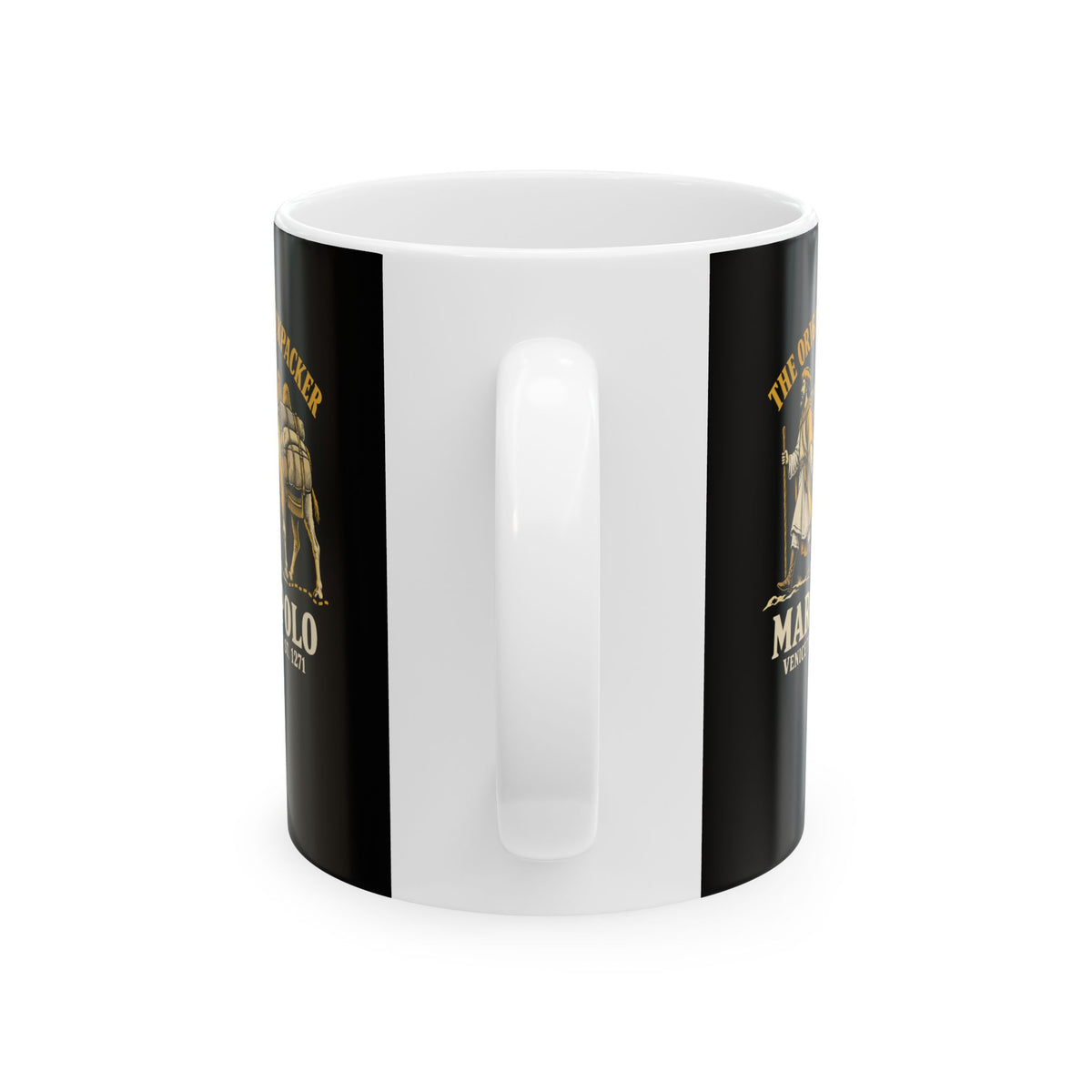 Marco Polo The Original Backpacker Ceramic Mug, (11oz, 15oz)