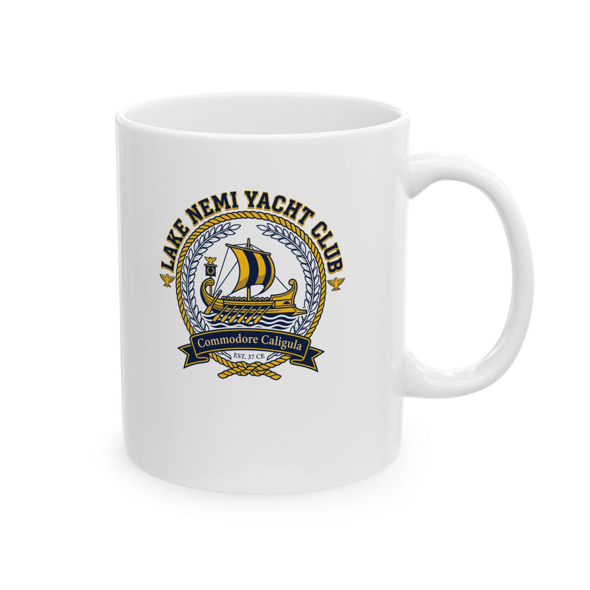 Caligula Pleasure Barge Yacht Club Ceramic Mug, (11oz, 15oz)