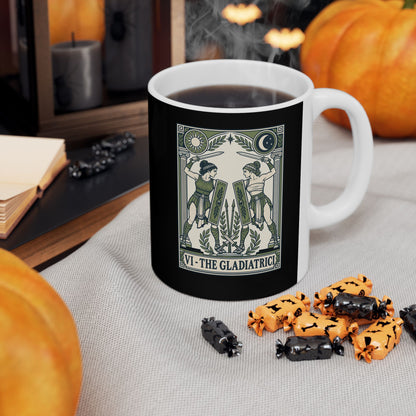 The Gladiatrici Tarot Ceramic Mug, (11oz, 15oz)