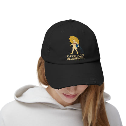 Carthago Delenda Est Morton's Salt Girl Unisex Distressed Cap