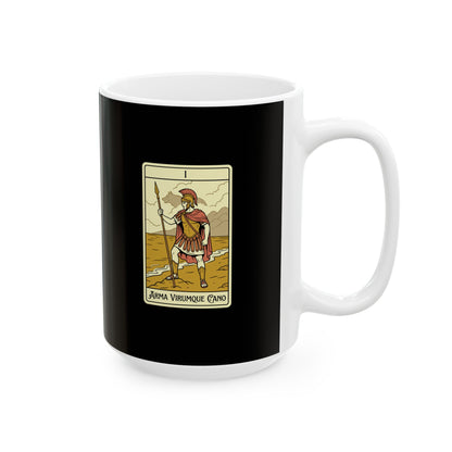 I Sing of Arms and the Man the Aeneid Tarot Ceramic Mug, (11oz, 15oz)