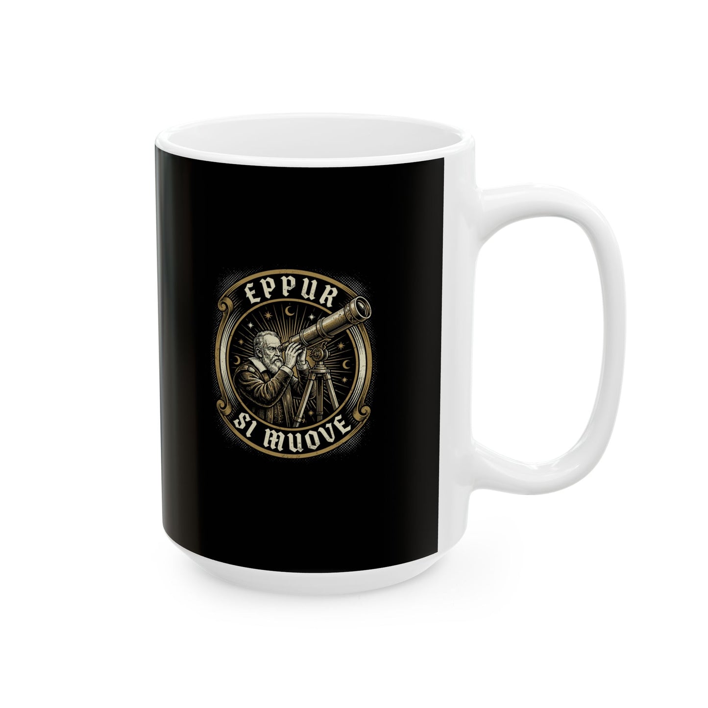 Galileo Eppur Si Muove Ceramic Mug, (11oz, 15oz)