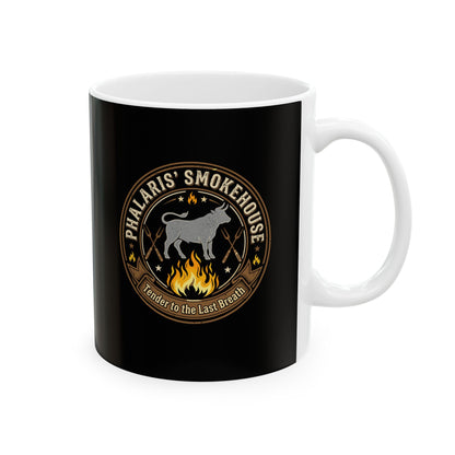 Phalaris Smokehouse Brazen Bull Ceramic Mug, (11oz, 15oz)