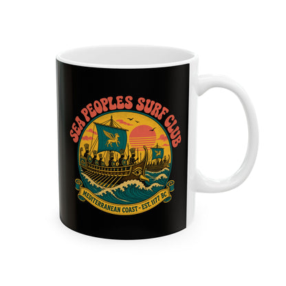 Sea People's Surf Club Ceramic Mug, (11oz, 15oz)