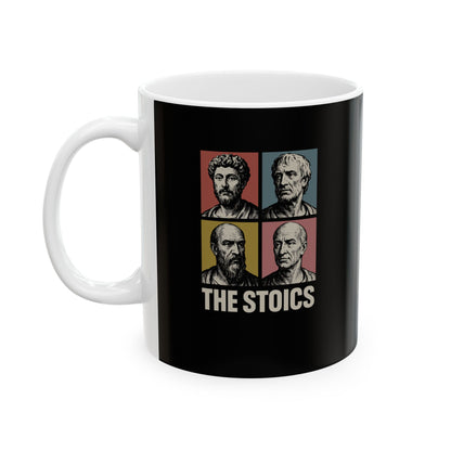 The Stoics Pop Art Ceramic Mug, (11oz, 15oz)