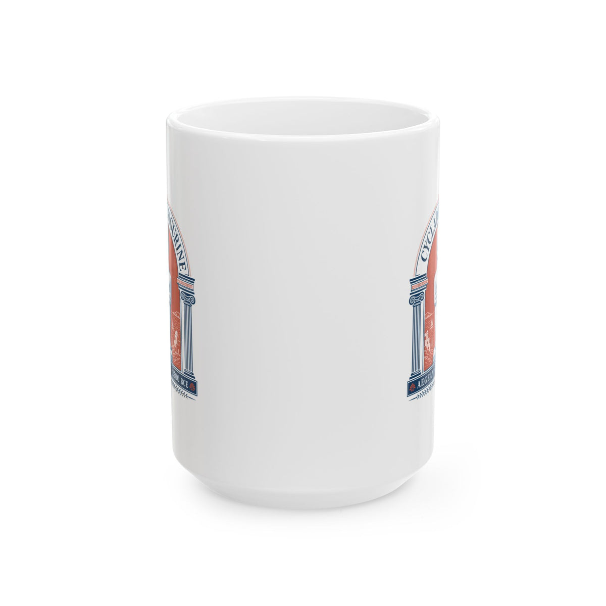 Cycladic Figurine 2500 Aegean Sea Ceramic Mug, (11oz, 15oz)