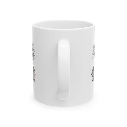 Yggdrasil Tree with Skull Ceramic Mug, (11oz, 15oz)