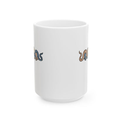 Monk vs Noble Woman Strange Creatures Medieval Marginalia Ceramic Mug, (11oz, 15oz)