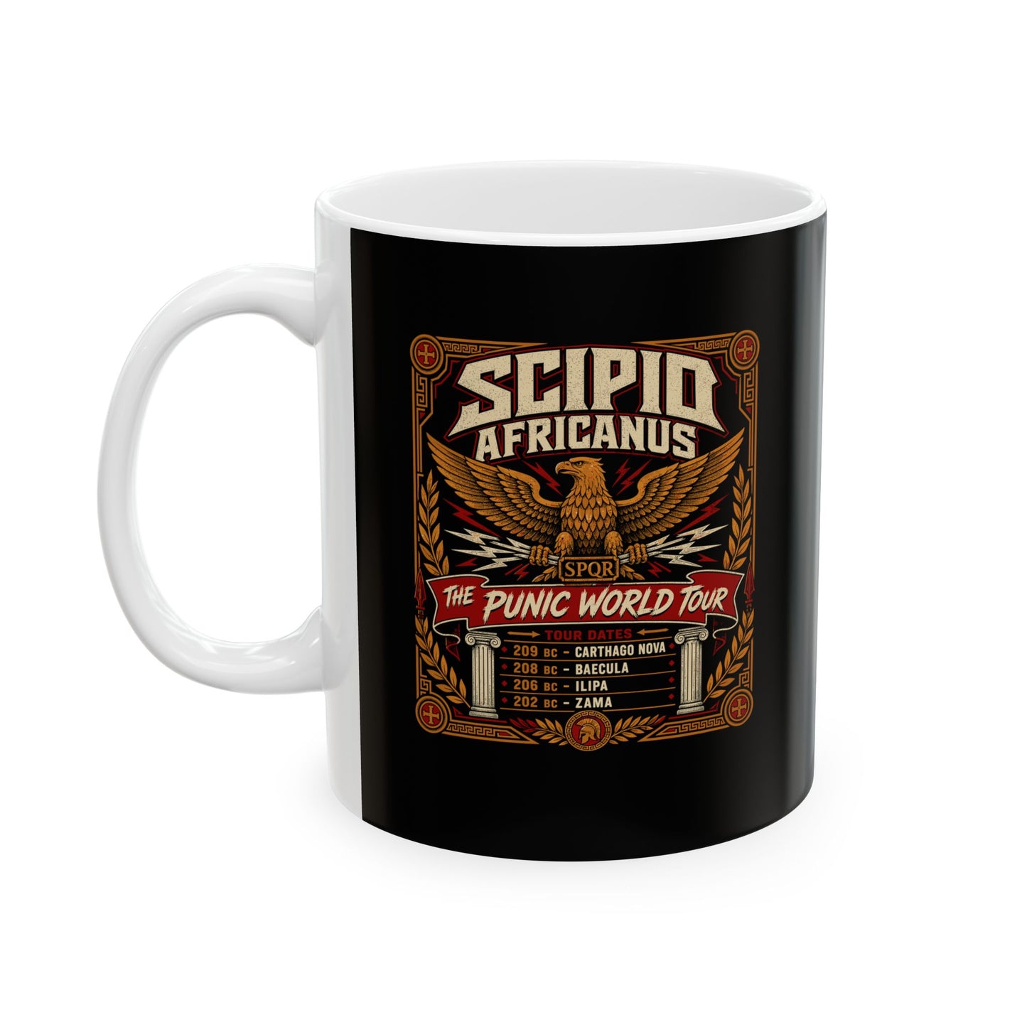 Scipio Africanus Punic World Tour Ceramic Mug, (11oz, 15oz)