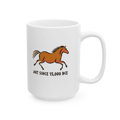 Lascaux Horse Art Since 15000 BCE Ceramic Mug, (11oz, 15oz)