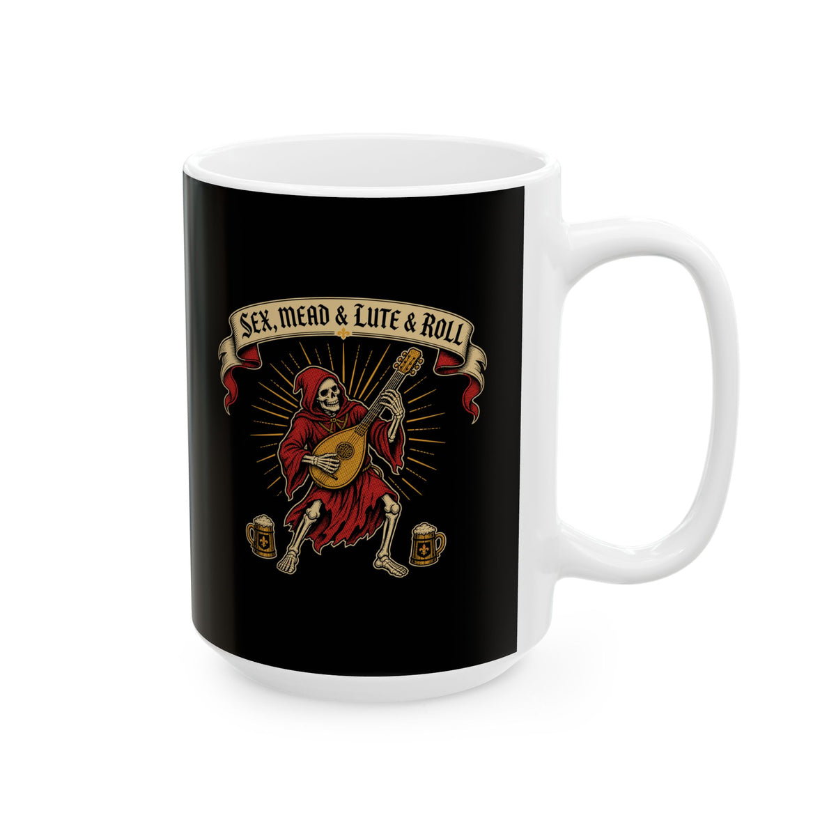 Sex Mead Lute and Roll Ceramic Mug, (11oz, 15oz)