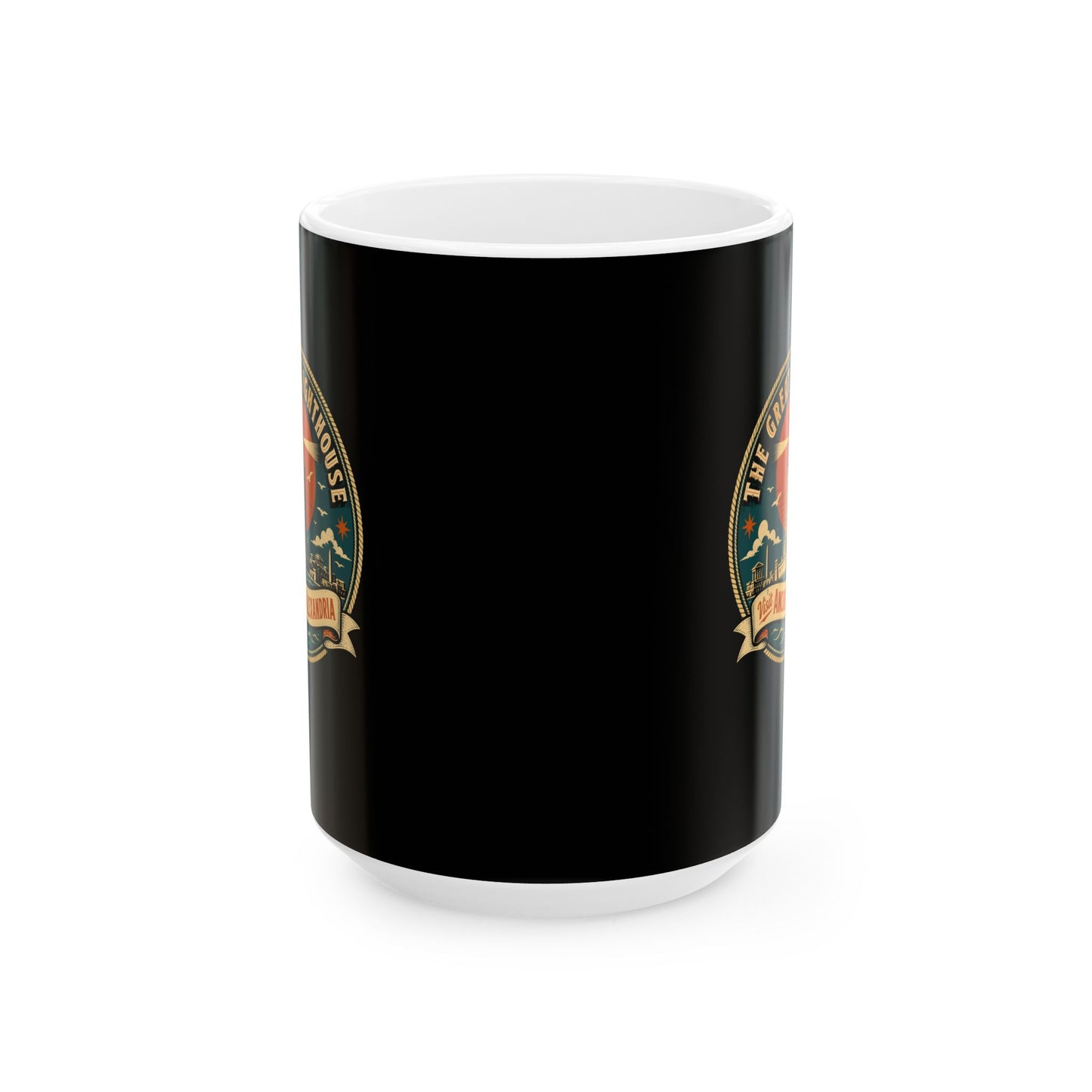 The Great Lighthouse of Alexandria Ceramic Mug, (11oz, 15oz)