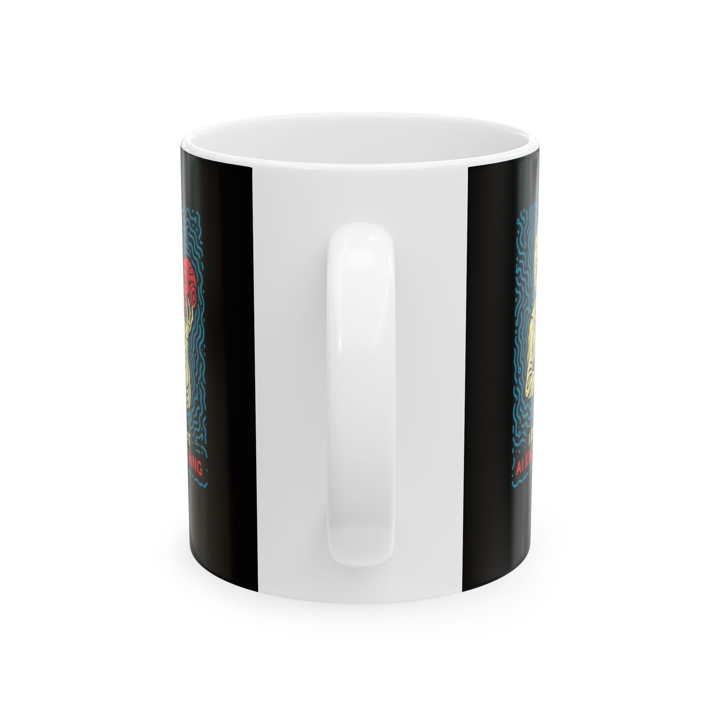 Socrates AI Knows Nothing Ceramic Mug, (11oz, 15oz)