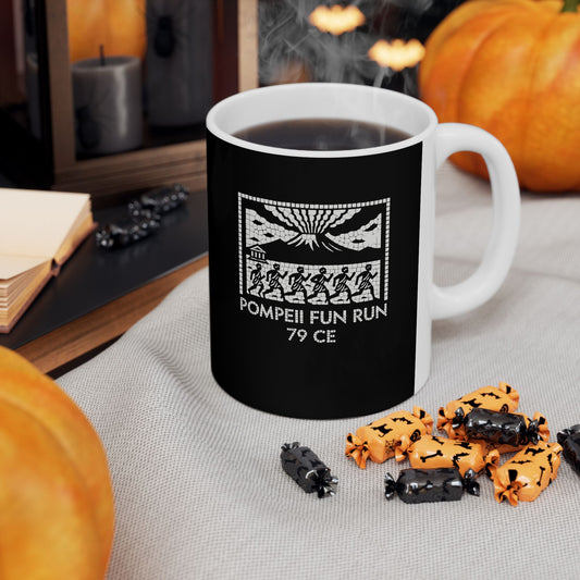 Pompeii Fun Run Mosaic Ceramic Mug, (11oz, 15oz)